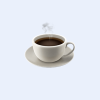 Ilustración de vasos de café de cristal de doble pared