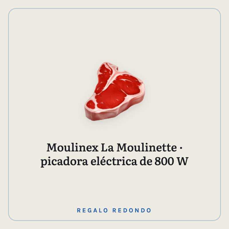 Ilustración de una picadora eléctrica Moulinex La Moulinette