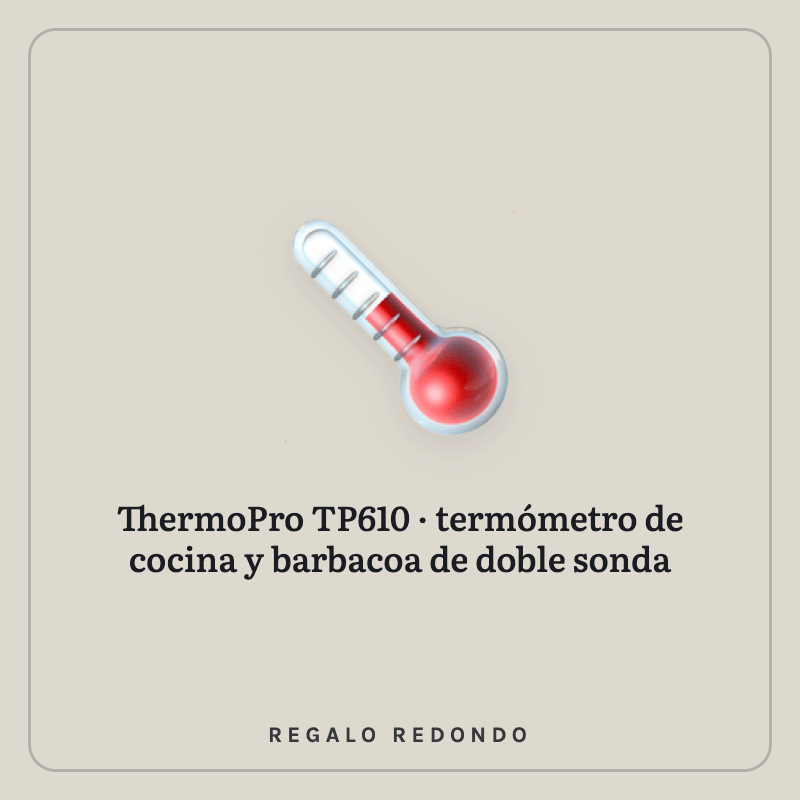 Ilustración de un termómetro de cocina y barbacoa de doble sonda