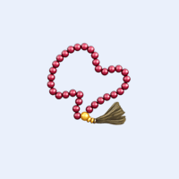 Ilustración de un collar de plata con colgante