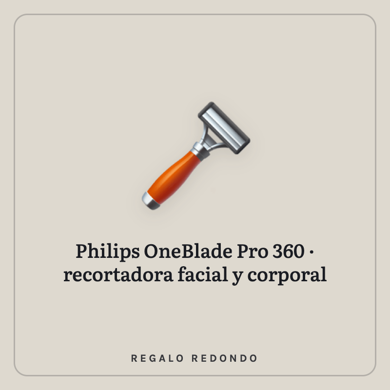 Ilustración de una recortadora de barba Philips OneBlade Pro 360