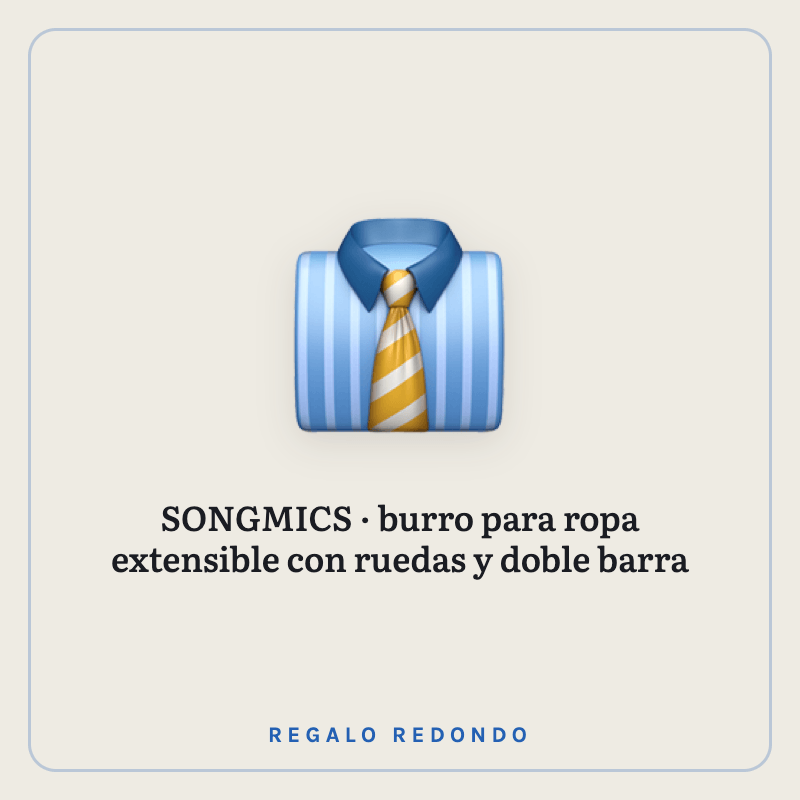 Ilustración de un burro perchero extensible con ruedas